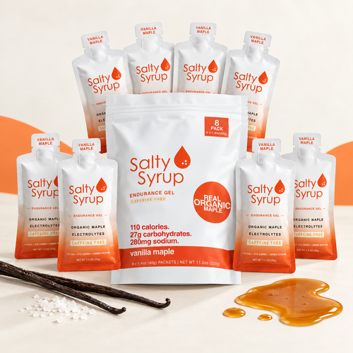 Salty Syrup Original 8 pack: one bag and the 8 pouches inside